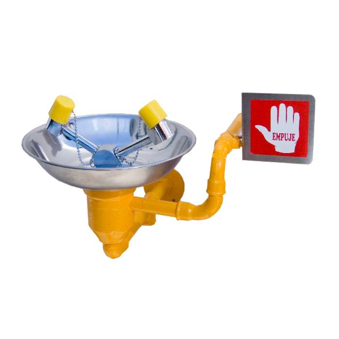 Imagen Lavaojos de Pared Accionamiento Manual Acero Inoxidable AISI 304