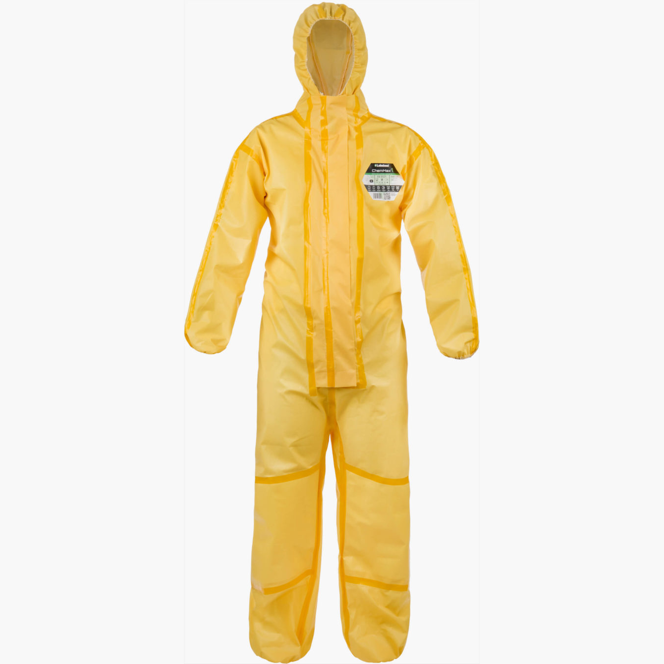 Imagen Mameluco Lakeland Amarillo Costura Sargada ChemMax 1 C1S428 ANSI Idem QC Dupont